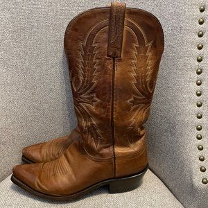 LUCCHESE- Mad Dog Leather Cowboy Boots – Men’s Size 7D